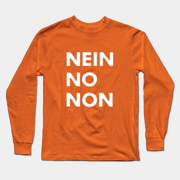 Thom Yorke - Nein No Non Long Sleeve T-Shirt by Dreamteebox